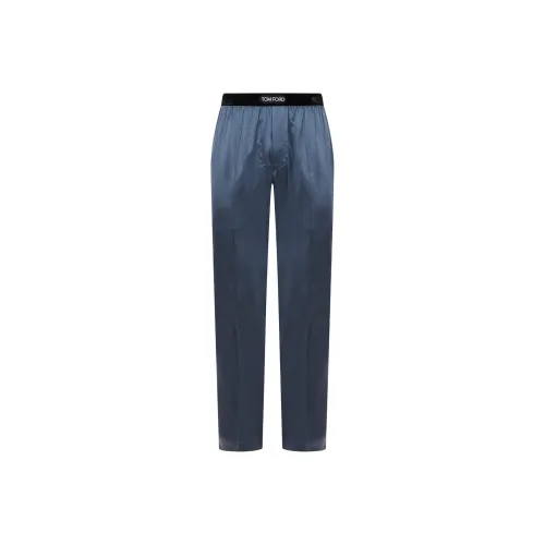 TOM FORD Logo Waistband Satin Pajama Trousers
