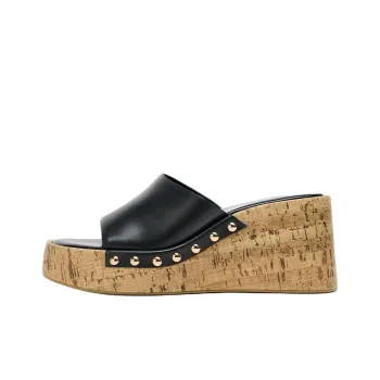 ZARA Abrasion Resistant Slide Slippers Women's Black