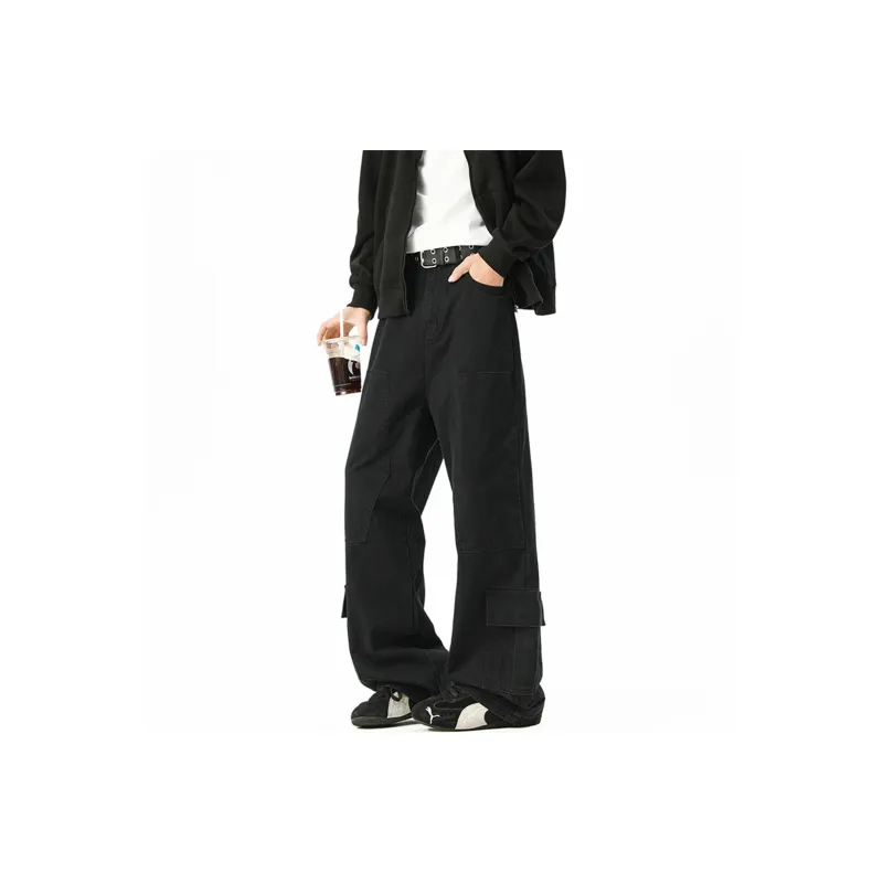 NEVER RULE Cargo Pants Unisex Black-10