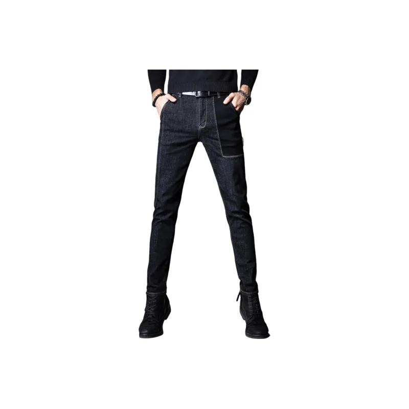 Devanro Jeans Men Black-0