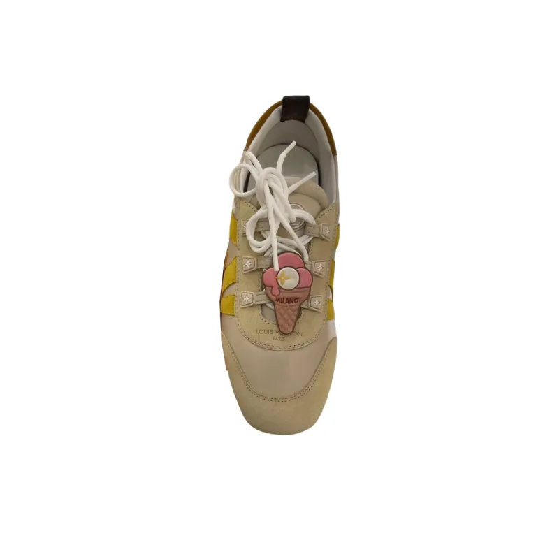 LOUIS VUITTON Casual Shoes Women's Low Top Beige Yellow-2