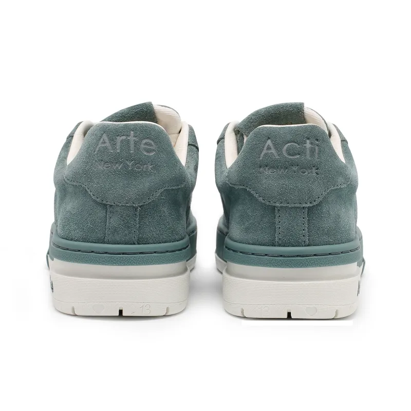Arte In Acti Low Top Skateboard Shoes Unisex Dark Cyan-3