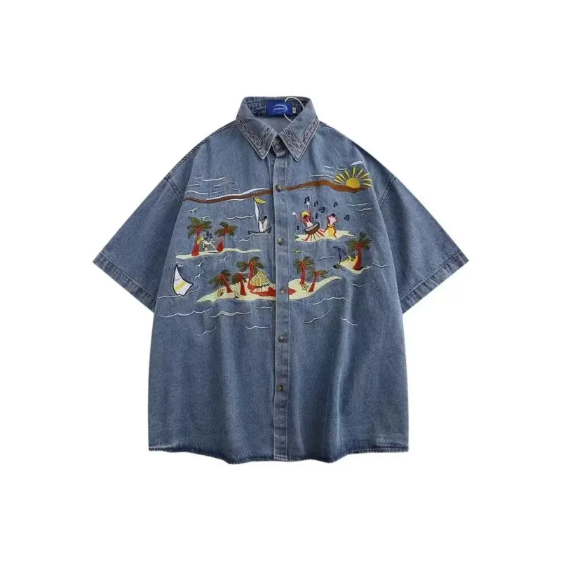 TONYBEAR Shirts Men Blue-2