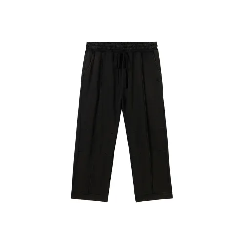 N-MAX Casual Pants Men Black Vintage Washed Black