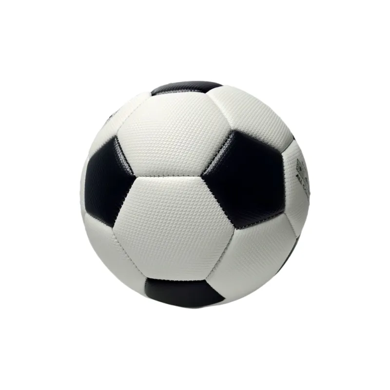 FEIERDUN Size 5 Soccer PU Machine Stitched Soccer Ball Unisex Black White-0