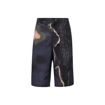 FENDI SS22 Casual Shorts Men's Black