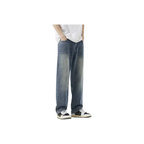 RENBEN Summer Jeans Unisex Vintage Blue