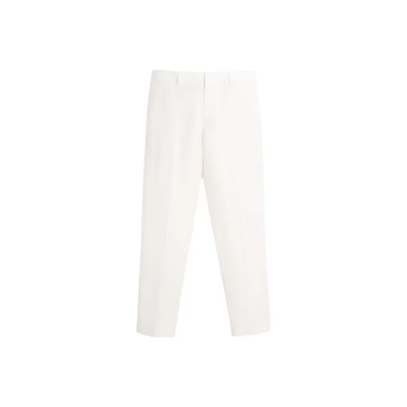 ZARA Suit Trousers Men White-0