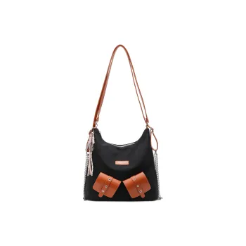 Homeboisportclub Fabric Shoulder Bag Regular Women's Black