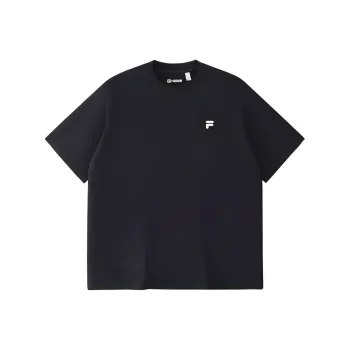 FILA FUSION LIFEQR T Shirt Unisex Jet Black BK