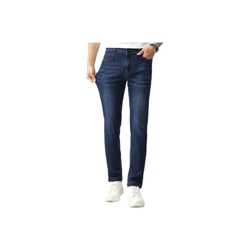 Red Bean Pants Jeans Men's Blue