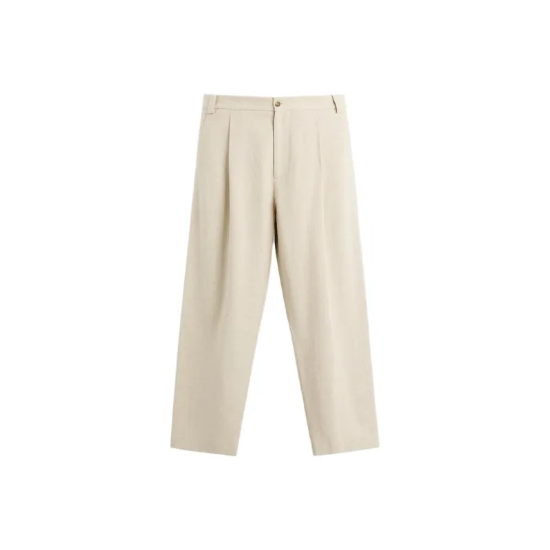 ZARA Suit Trouser Men's Nude/Beige-0