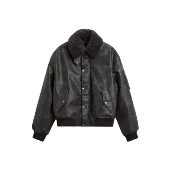 ZARA Leather Jacket Men's Brown