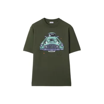 Burberry Car print Cotton T shirt