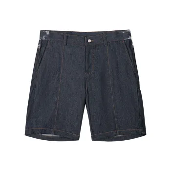 DAVID NAMAN Denim Shorts Men Navy Blue