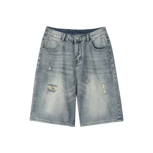 POINTLIMIT SS24 Denim Shorts Unisex Light Blue