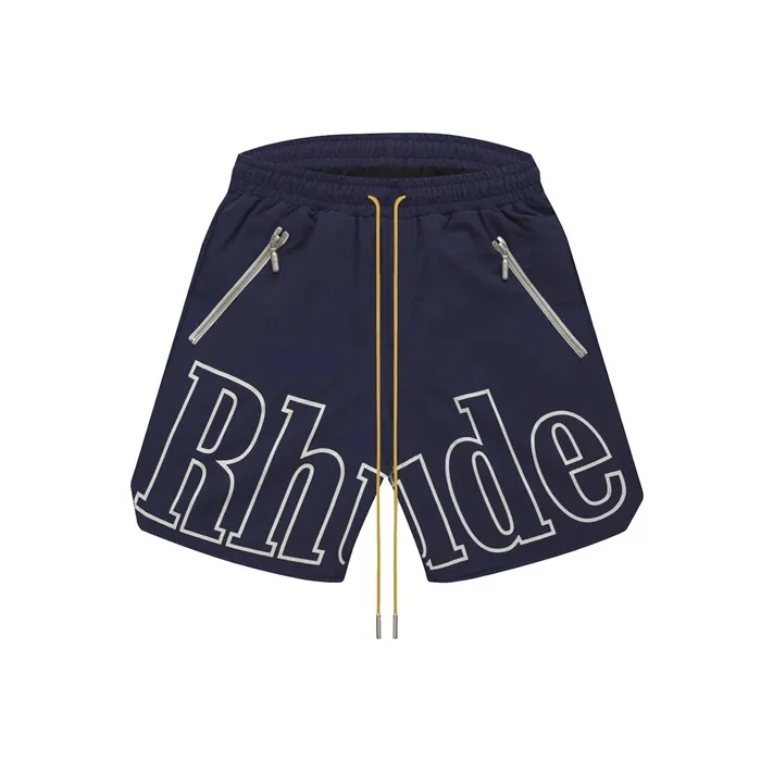 RHUDE Casual Shorts Men Blue-0