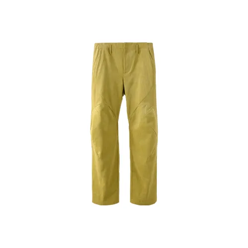 POST ARCHIVE FACTION (PAF) Casual Pants Unisex Yellow
