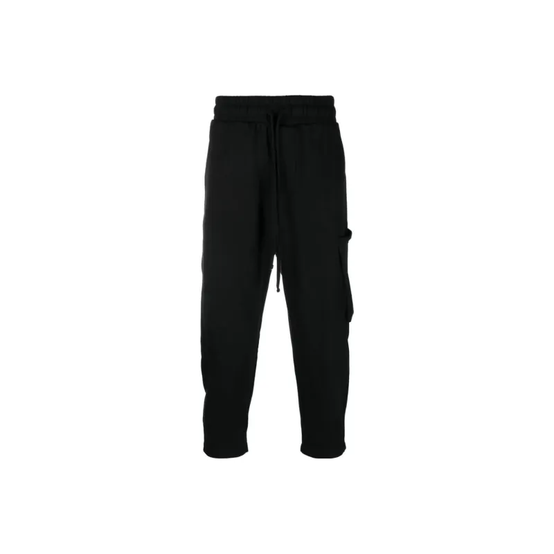 Thom Krom Straight Leg Drawstring Cargo Trousers-0