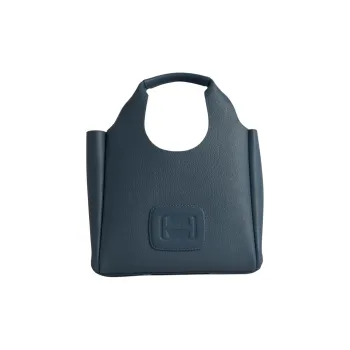 HOGAN Medium H Bag Logo Embossed Top Handle Bag