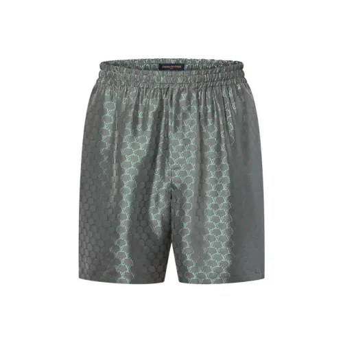 LOUIS VUITTON Drawstring Jacquard Silk Blend Shorts
