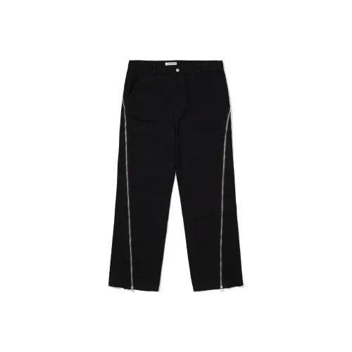 이고 패치 AW23 가을 겨울 컬렉션 블랙 남녀공용 캐주얼 팬츠