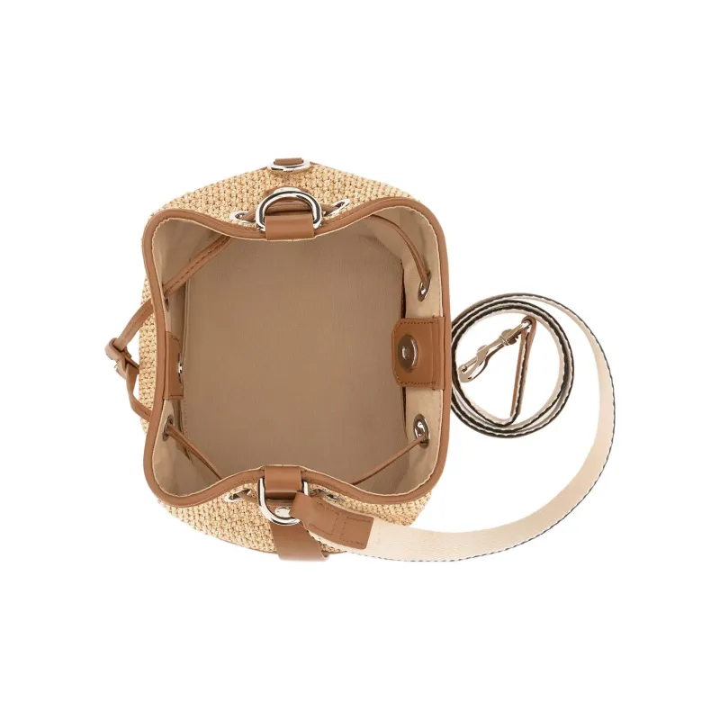 HOGAN Woven Drawstring Basket Bag-4