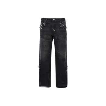 BIRTH OF ROYAL CHILD Cargo Pants Unisex Washed Black