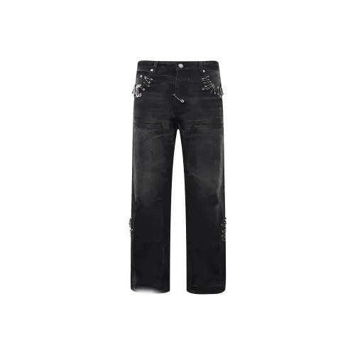 BIRTH OF ROYAL CHILD Cargo Pants Unisex Washed Black