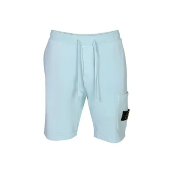 STONE ISLAND 64651 Cotton Fleece Garment Dyed Shorts