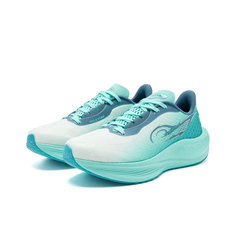 QIAODAN Strong Wind 3TR Running Shoes Men Low Top Snow Mist Green/Mars Green-1
