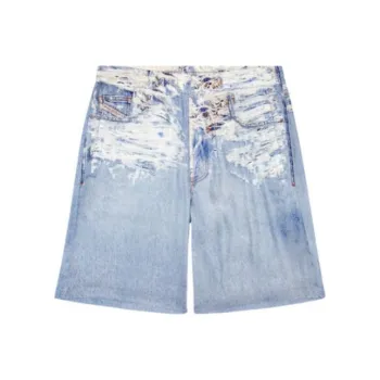 DIESEL Denim Printed Shorts