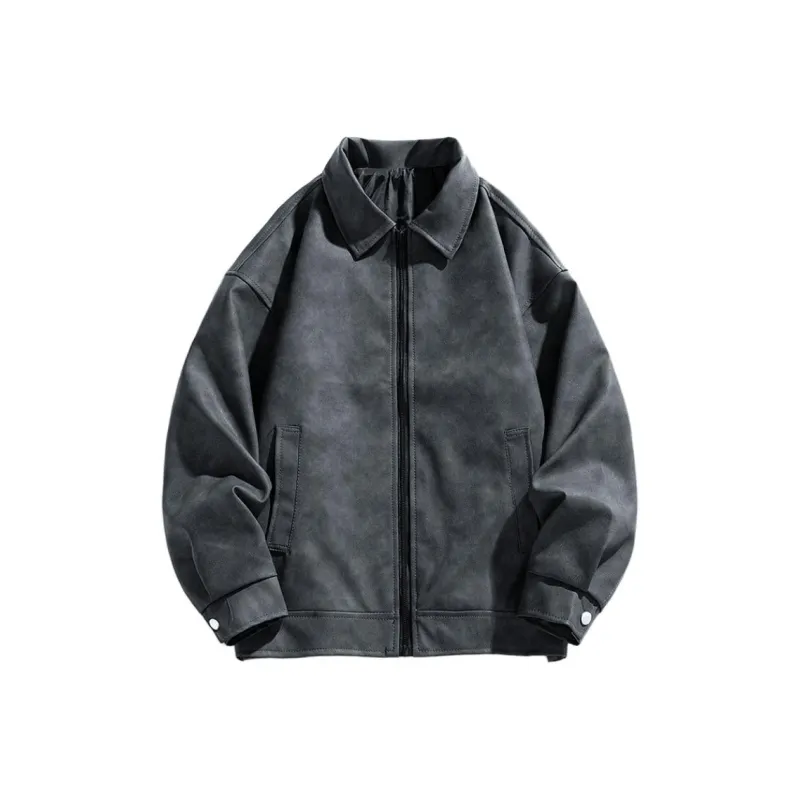 FOR FEAR THAT Leather Jacket Unisex-0
