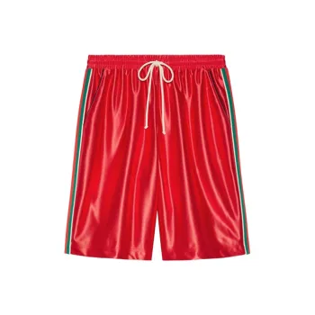 GUCCI Shiny Jersey Shorts With Web