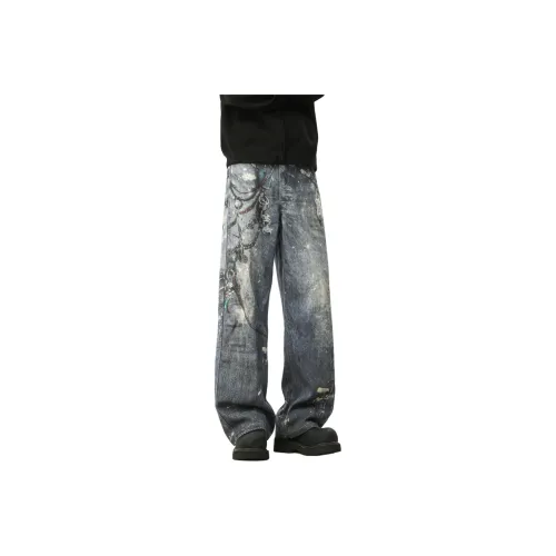 SUNSETMONENT Jeans Unisex Blue