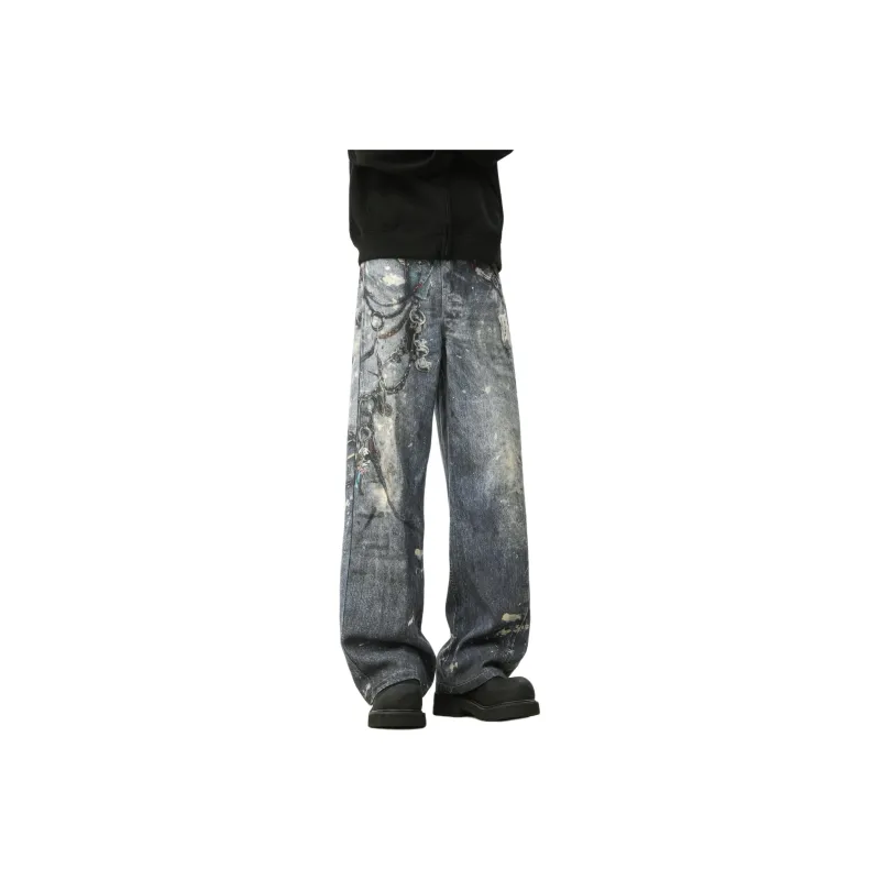 SUNSETMONENT Jeans Unisex Blue-0