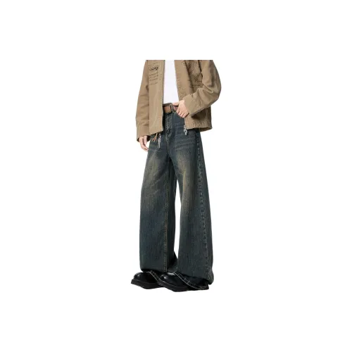 URBAN STANDARD Jeans Mens Light Blue Yellow Mud