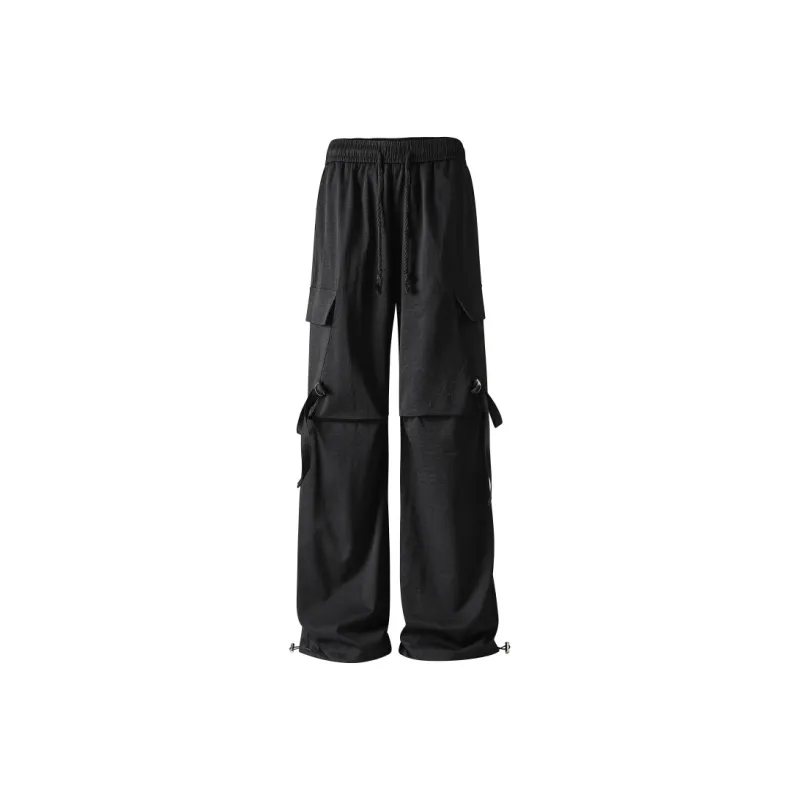DJ.SPIRIT Casual Pants Unisex Black-0