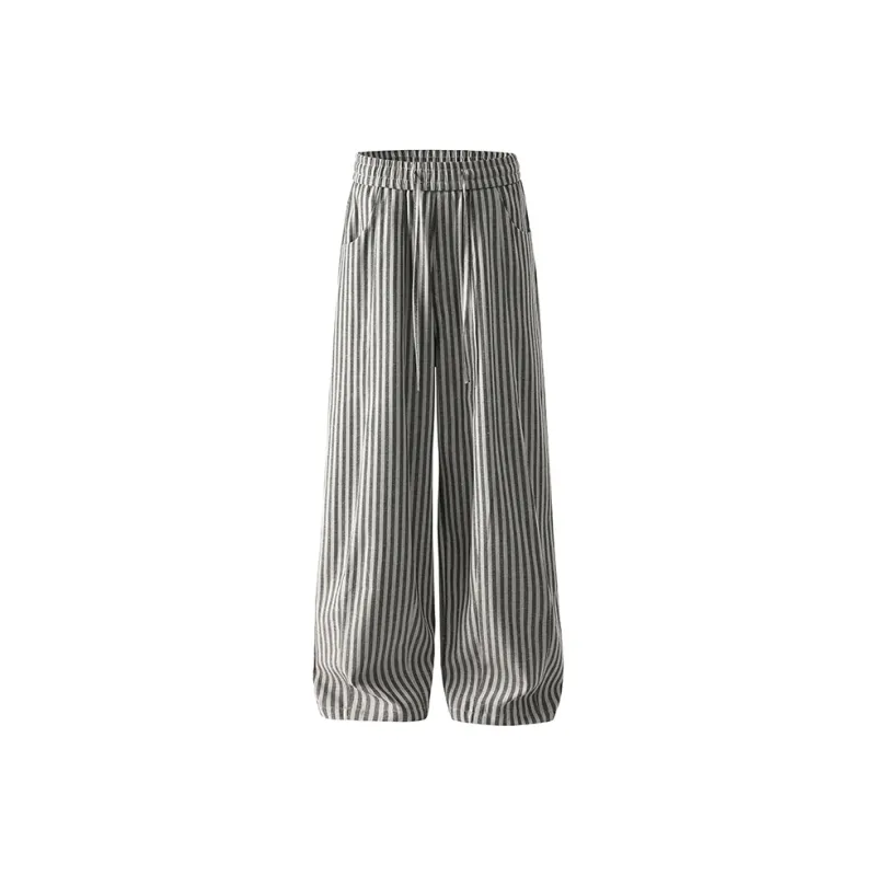 SONGS ALONG Casual Pants Unisex Gray-0