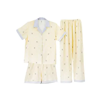 Aidai Pajama Set Women's Milk Tea Custard