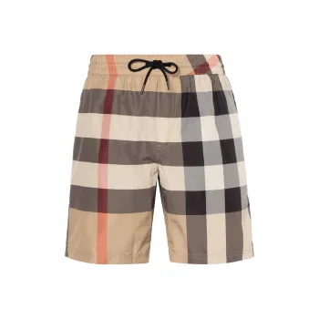 Burberry Check Drawcord Swim Shorts