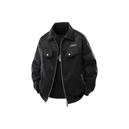 VXOXV Leather Jackets Unisex