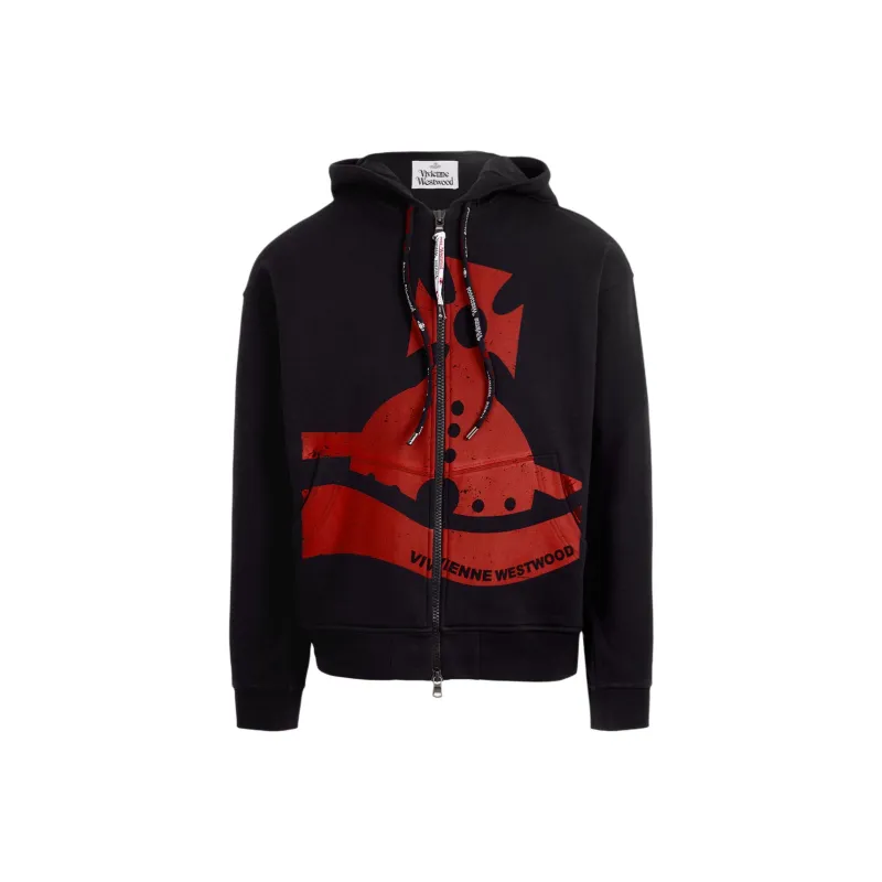 Vivienne Westwood Sunken Orb Zipped Hoodie-0