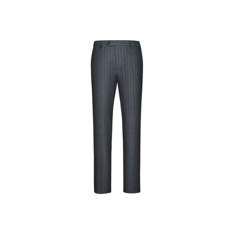 G·Mons Suit Trouser Men's Dark Gray Stripes-0