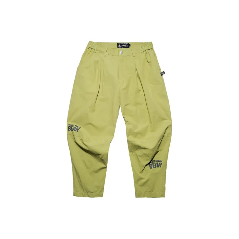 LIGHTNING BEAR Casual Pants Unisex Green-0