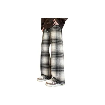 MARK WAFFLE Casual Pants Unisex Khaki