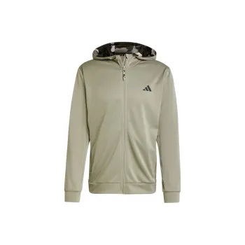 Adidas Train Essentials Camo Full Zip Hoodie