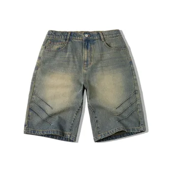 EPTISON Denim Shorts Unisex Vintage Blue