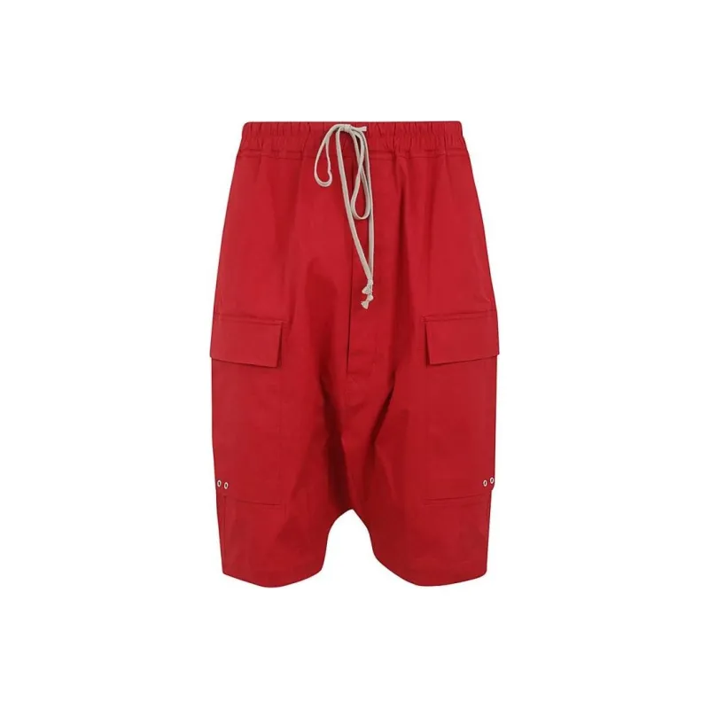 RICK OWENS Drop crotch Cargo Shorts-0