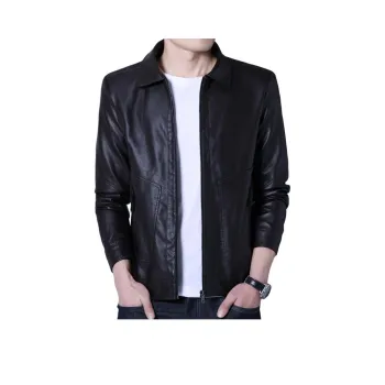 PIERRE CARDIN Leather Jacket Men's